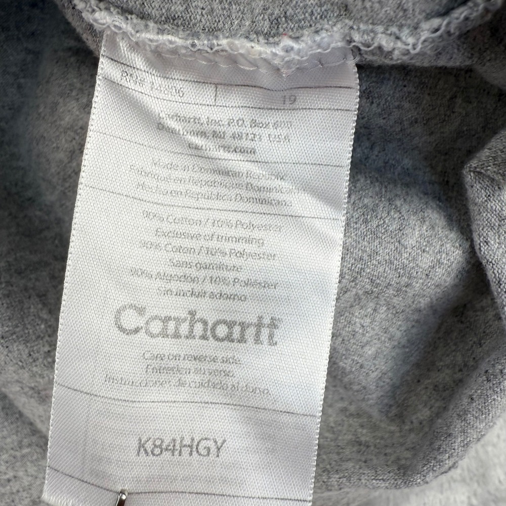 Lot of 3 Carhartt Mens K84 HGY Workwear Pocket Henley Shirts Gray Size Medium - Picture 14 of 16